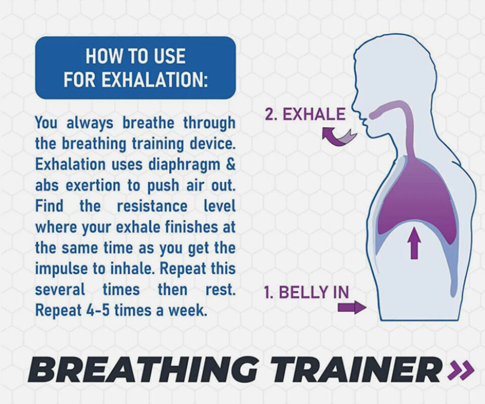 Lung Flexer O2FIT Professional Breathing Trainer for Enhanced Fitness
