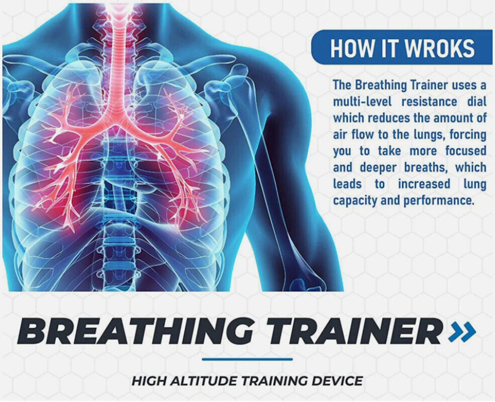 Lung Flexer O2FIT Professional Breathing Trainer for Enhanced Fitness