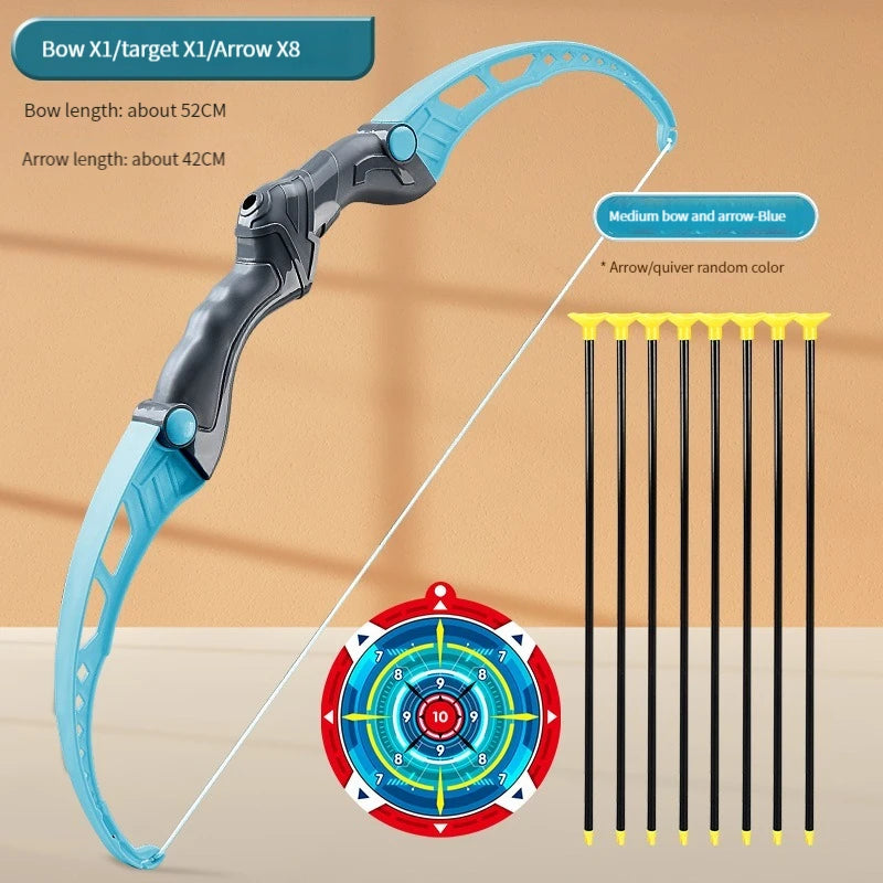 52cm Children's Bow and Arrow Set for Archery Practice - Outdoor Shooting Toy with Target, Ideal Gift for Boys