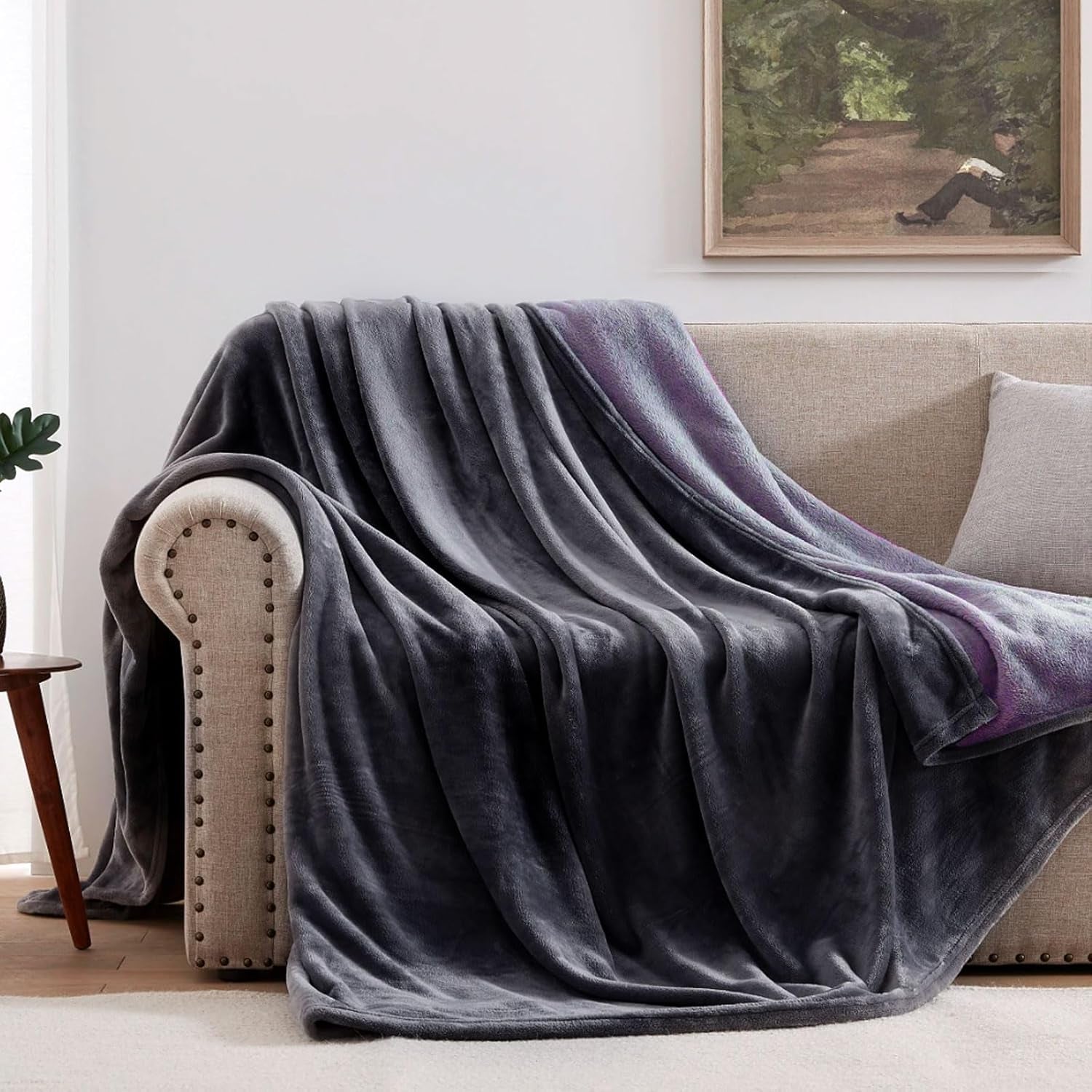 Queen Size Waterproof and Stain-Resistant Couples Blanket, 80" x 60"