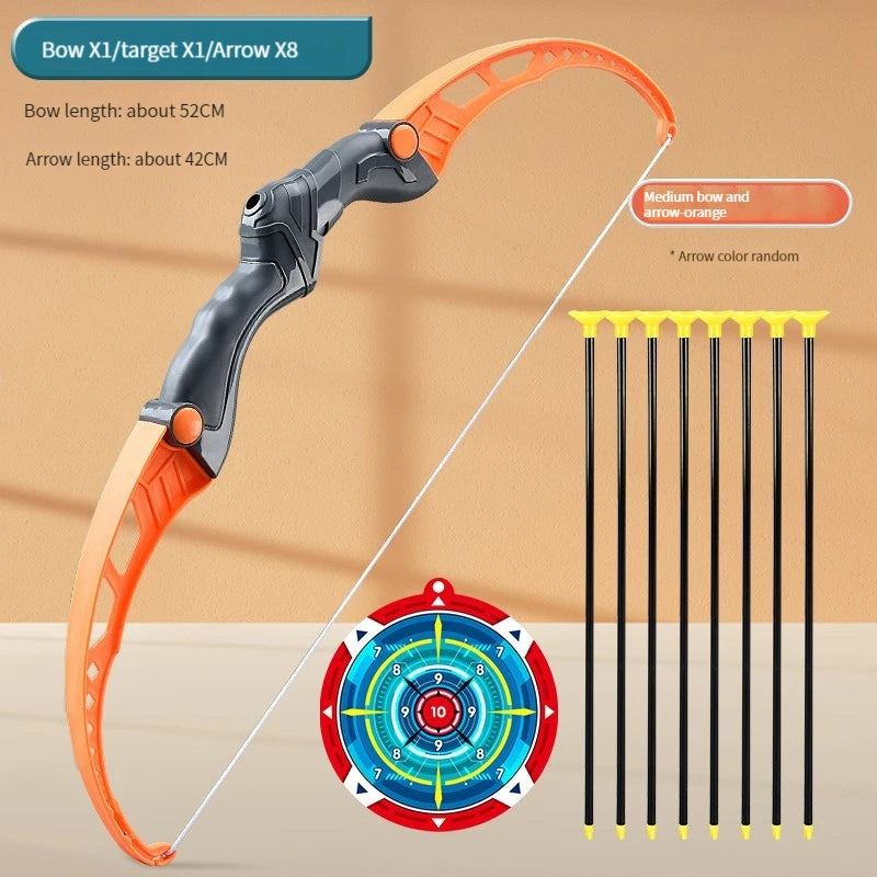 52cm Children's Bow and Arrow Set for Archery Practice - Outdoor Shooting Toy with Target, Ideal Gift for Boys